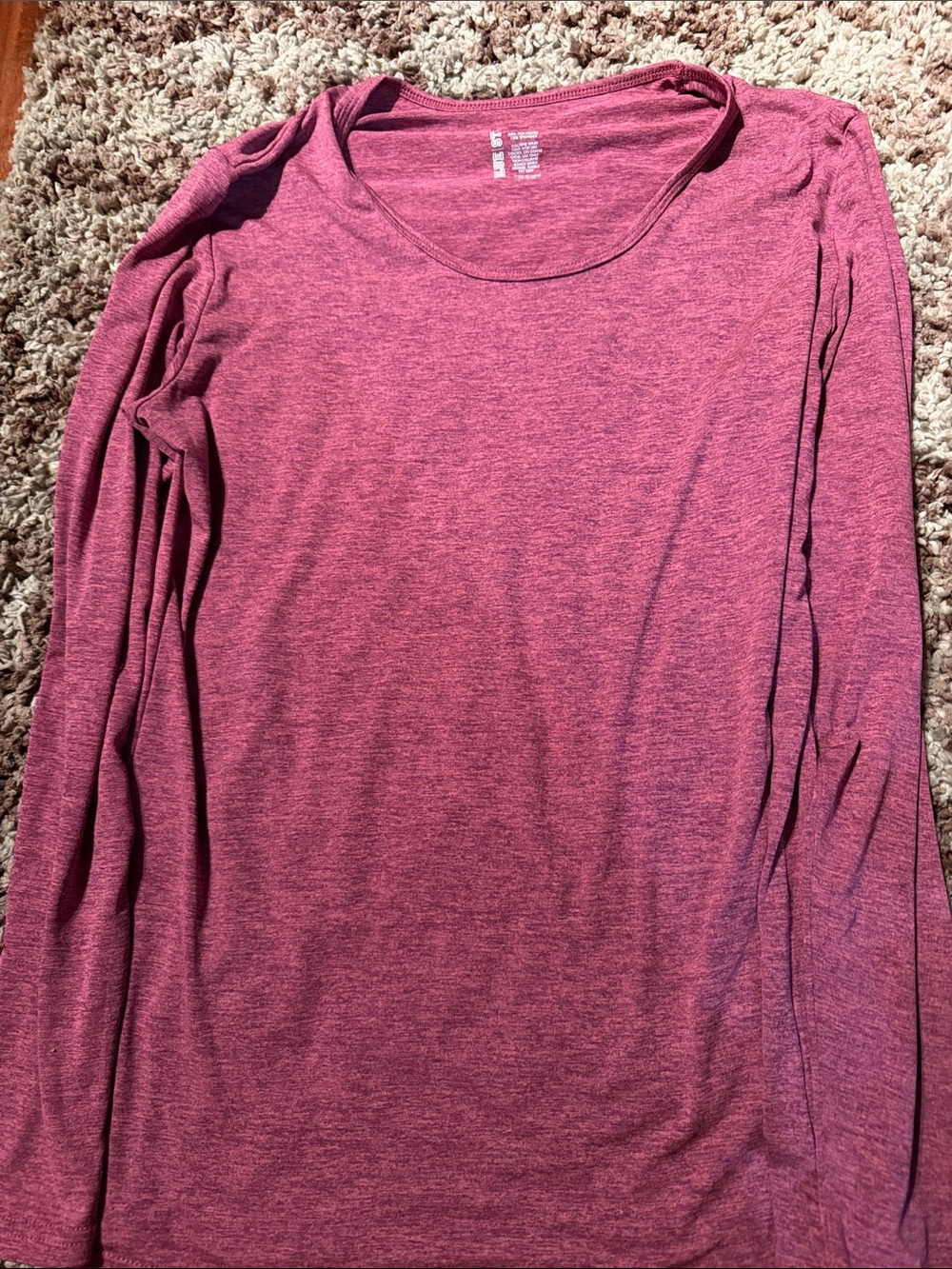 Women’s Long Sleeve Scoop Neck Tee - Heather Mauve